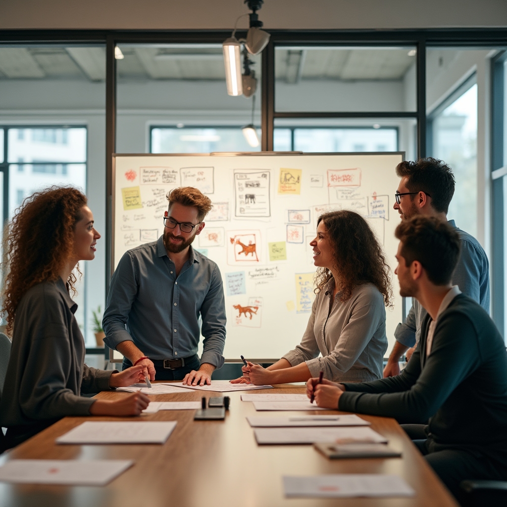 Il team di ZenivqenHub durante una sessione di lavoro collaborativo